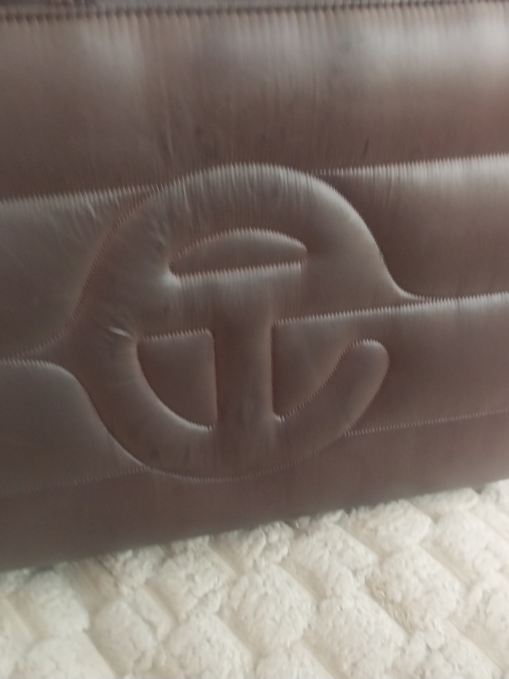 Women's Quilted Telfar Medium Brown Leather Shoulder Bag